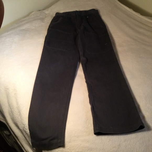 Blue Asphalt quality and comfort Dark Charcoal Grey Cargo Denim Jeans - Picture 9 of 16